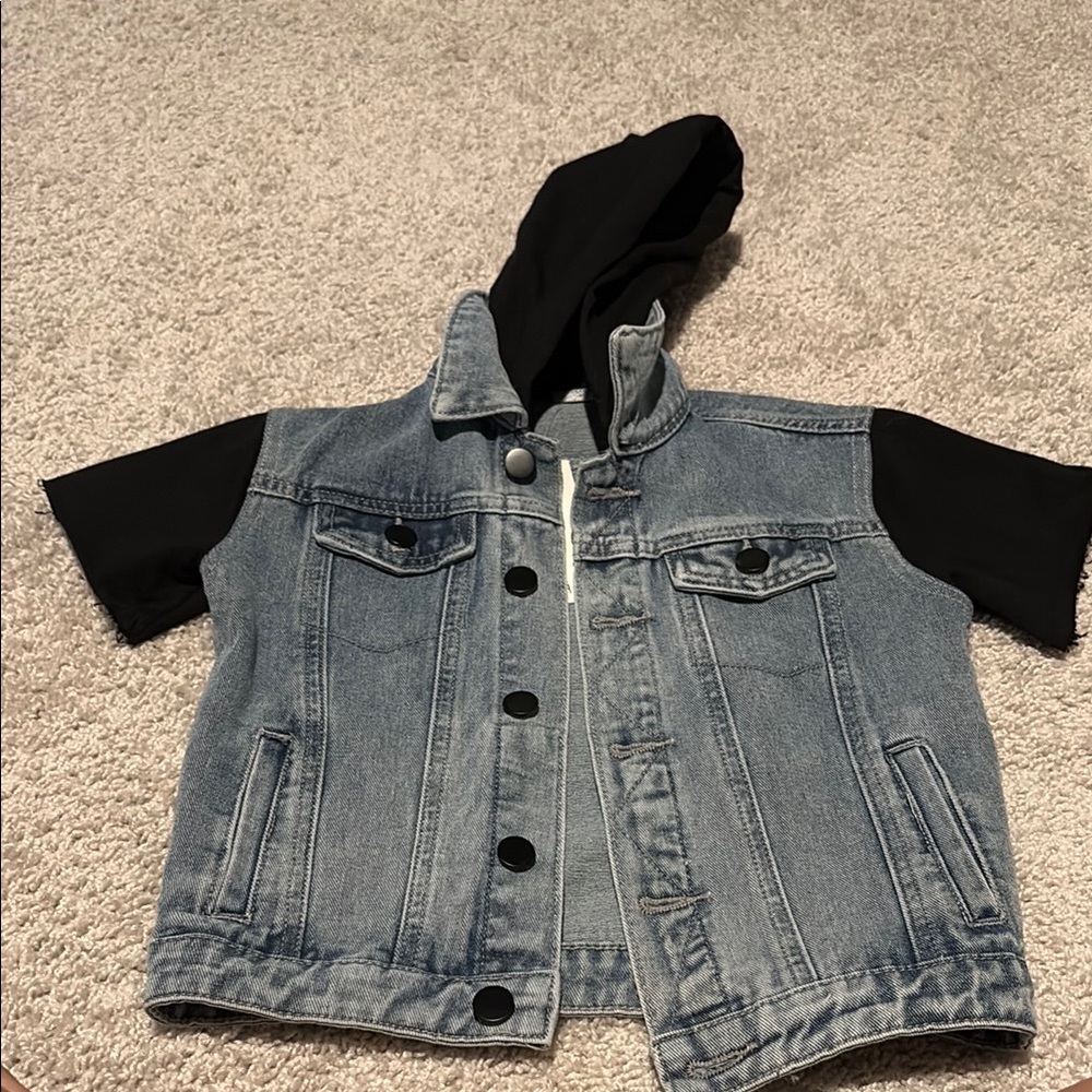 Scout Blue and Black Hybrid Jean Jacket
